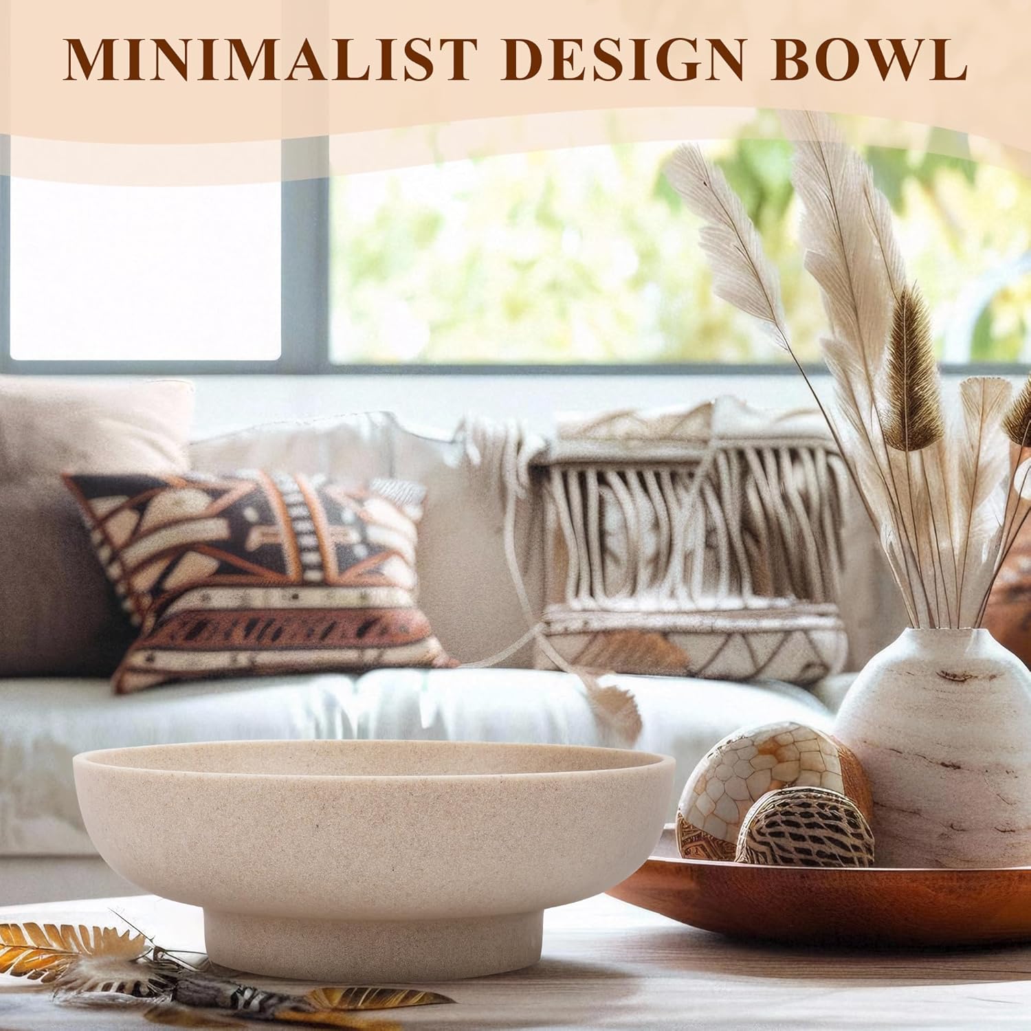 Modern Handmade Resin Decorative Bowl for Home and Kitchen
