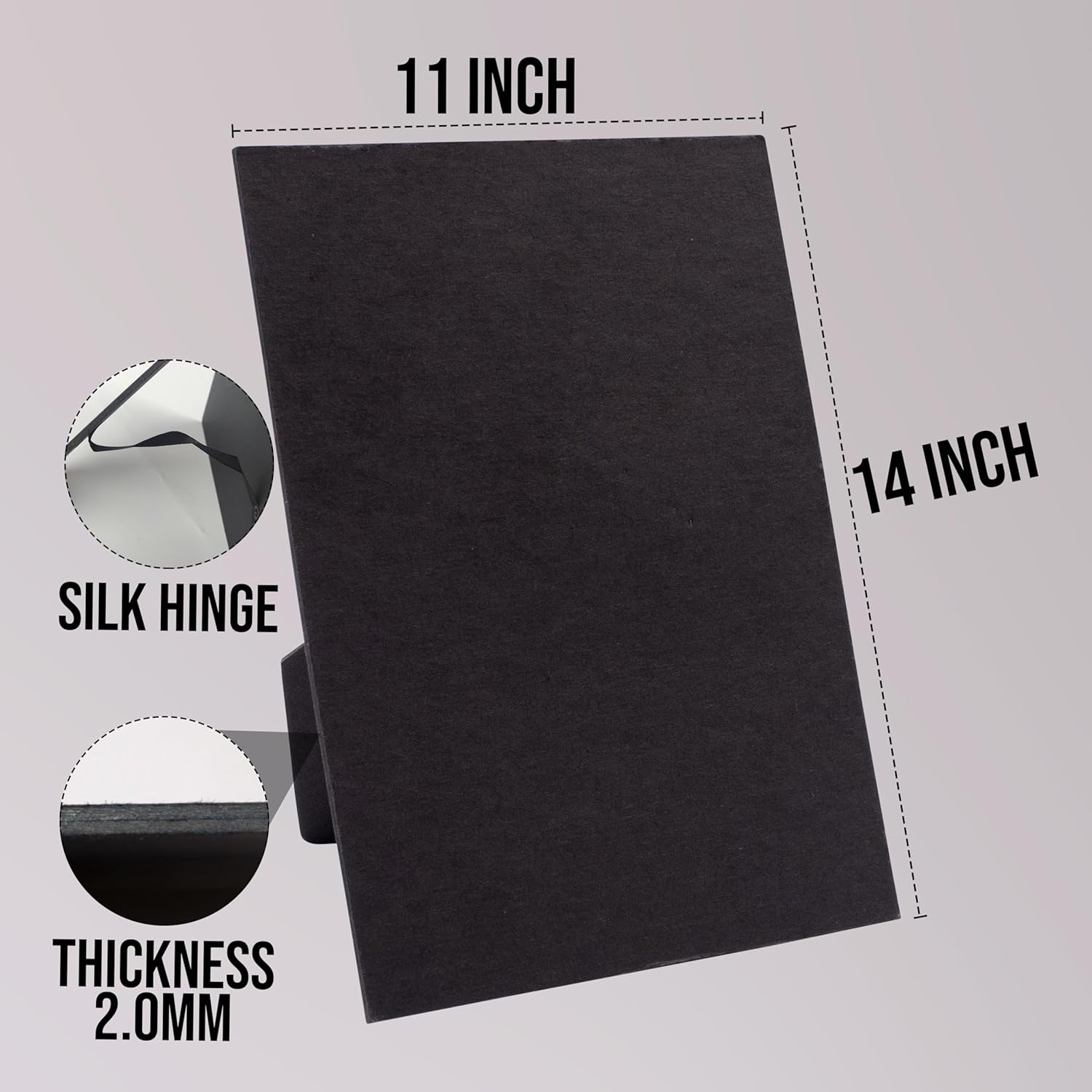 10 Pcs 11x14 inch Black Easel Back for Picture Frames