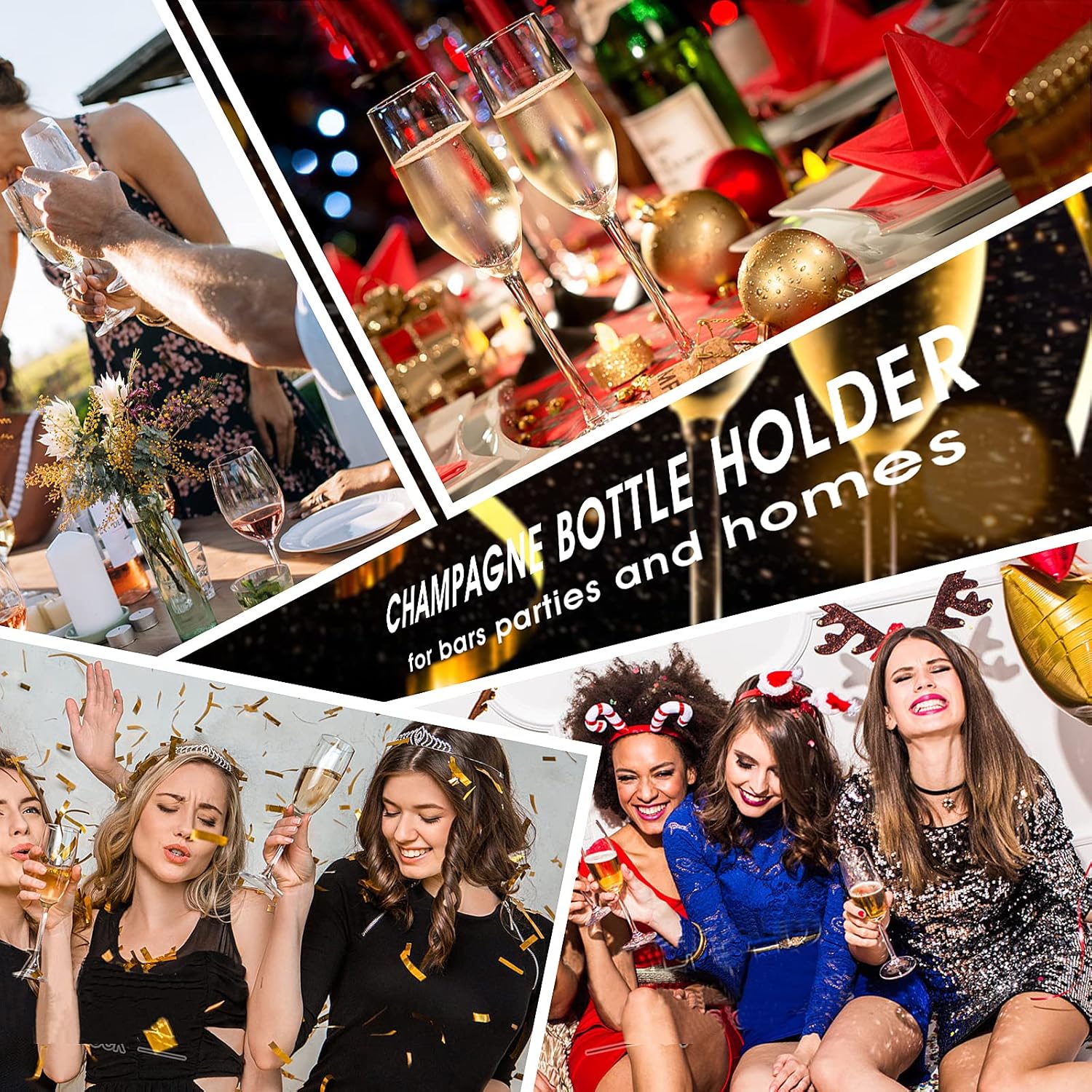 25 Piece Champagne Bottle Clips for Sparklers and Wine Safety Holders