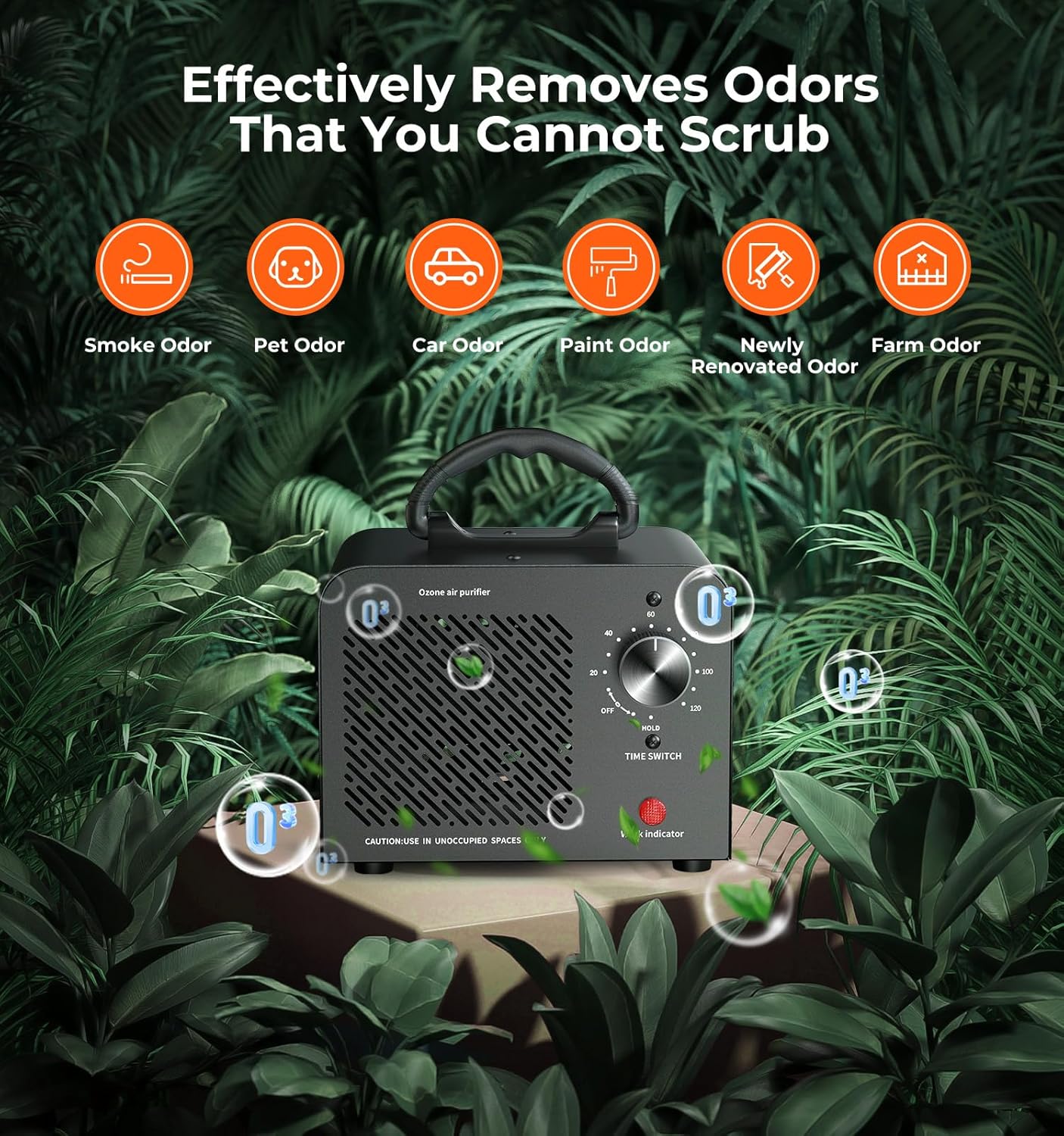 Hadlook Ozone Generator 48000mg Odor Remover Air Purifier Deodorizer