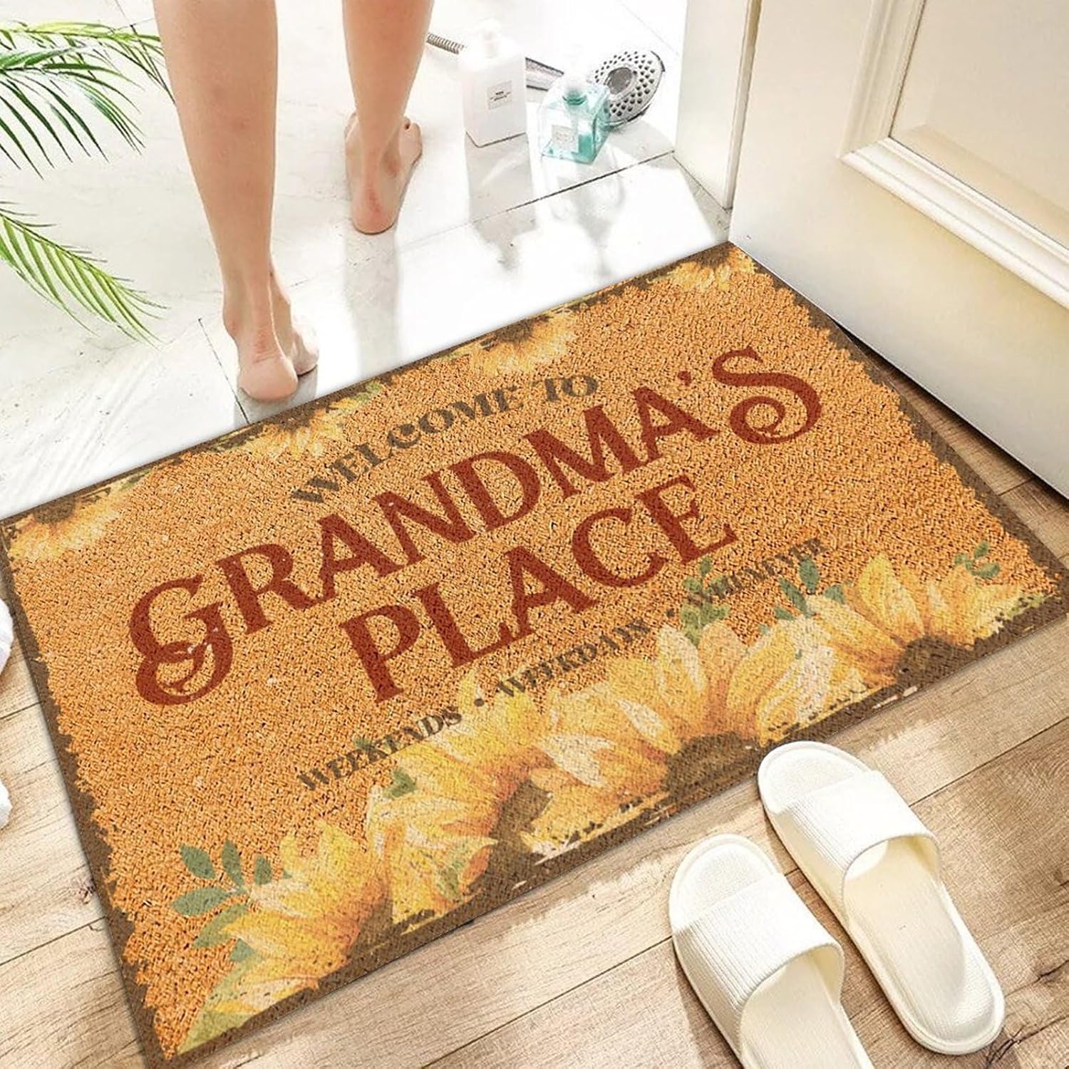 Grandmas Place Coir Fiber Entry Mat 16x24in