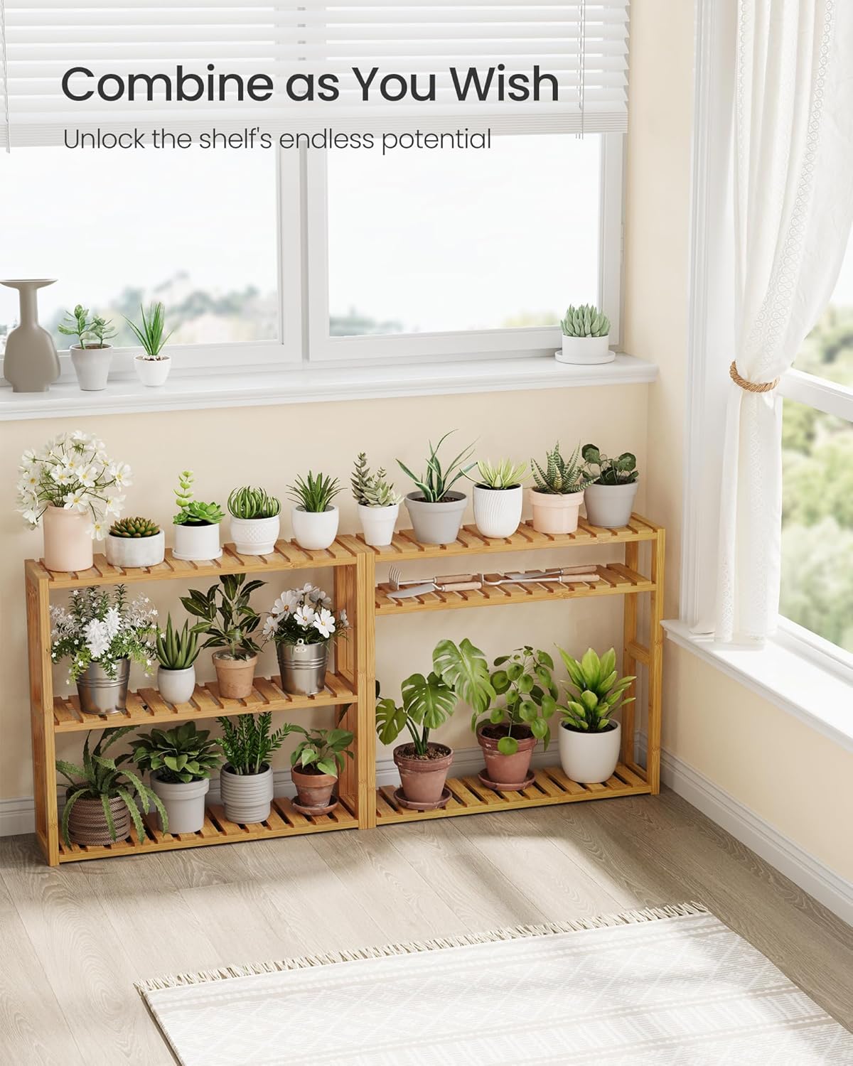 3-Tier Bamboo Storage Rack for Bathroom