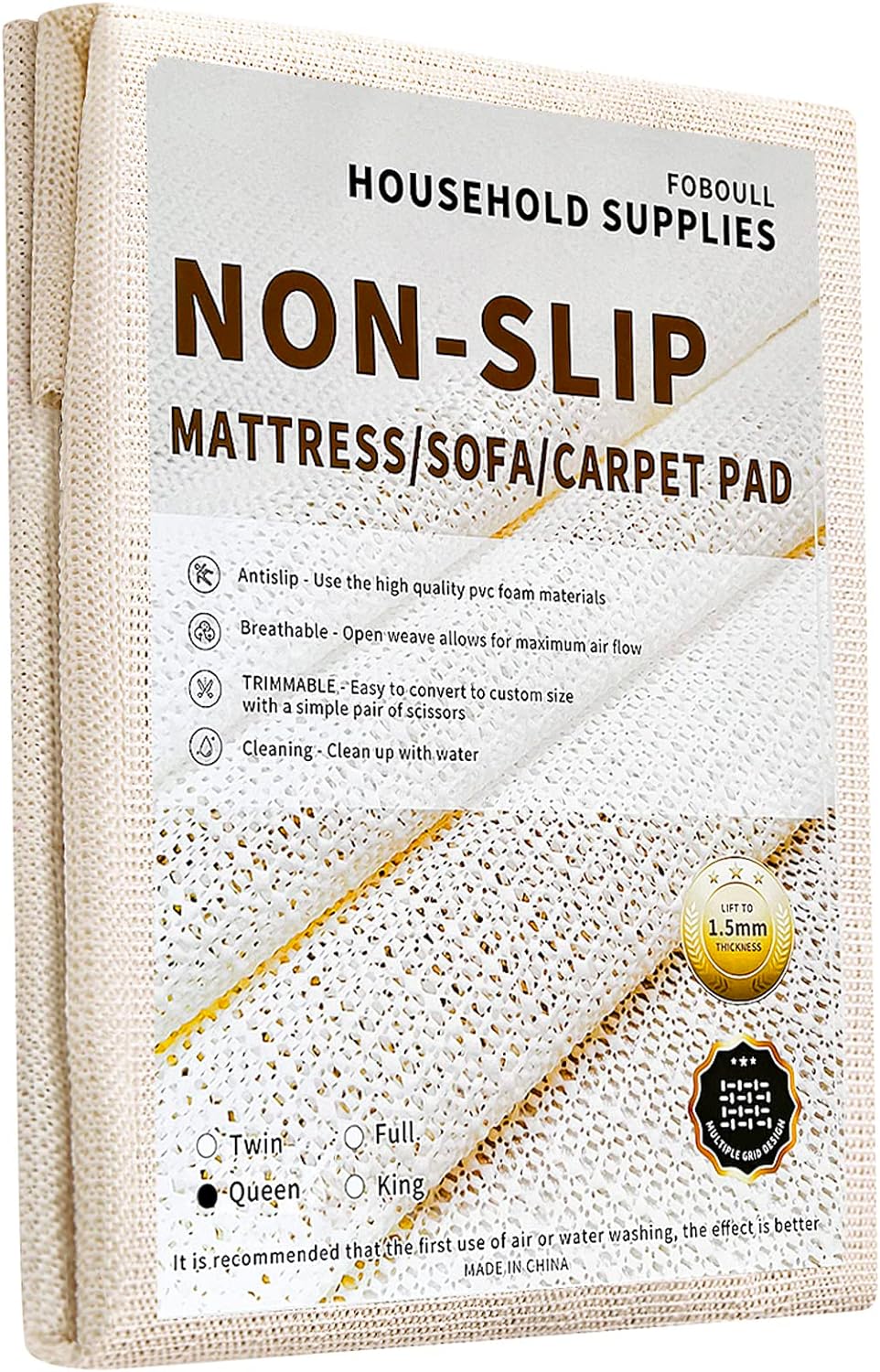 Foboull Mattress Slide Stopper Gripper Queen