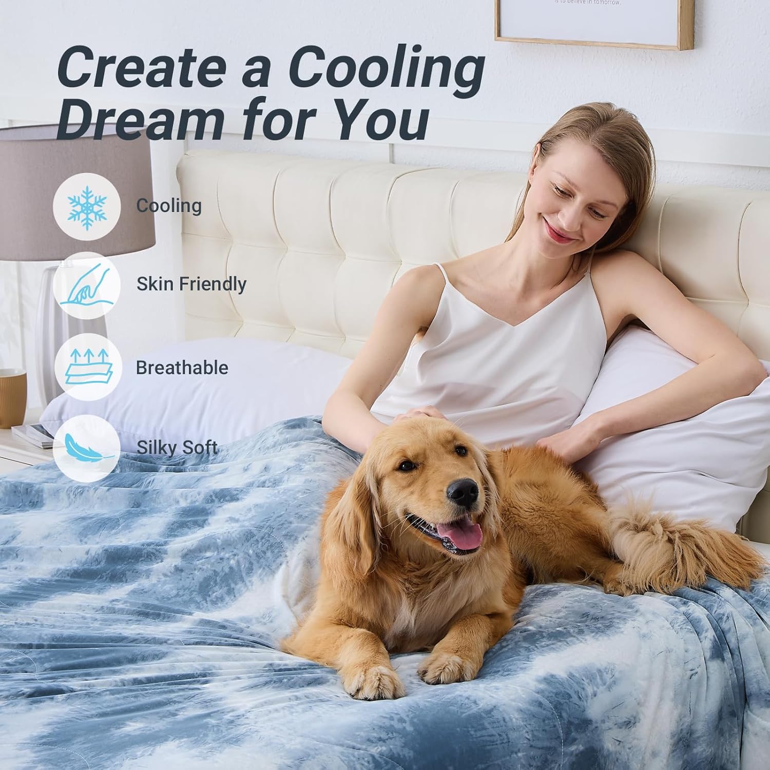 Cooling Comforter Queen Size for Hot Sleepers