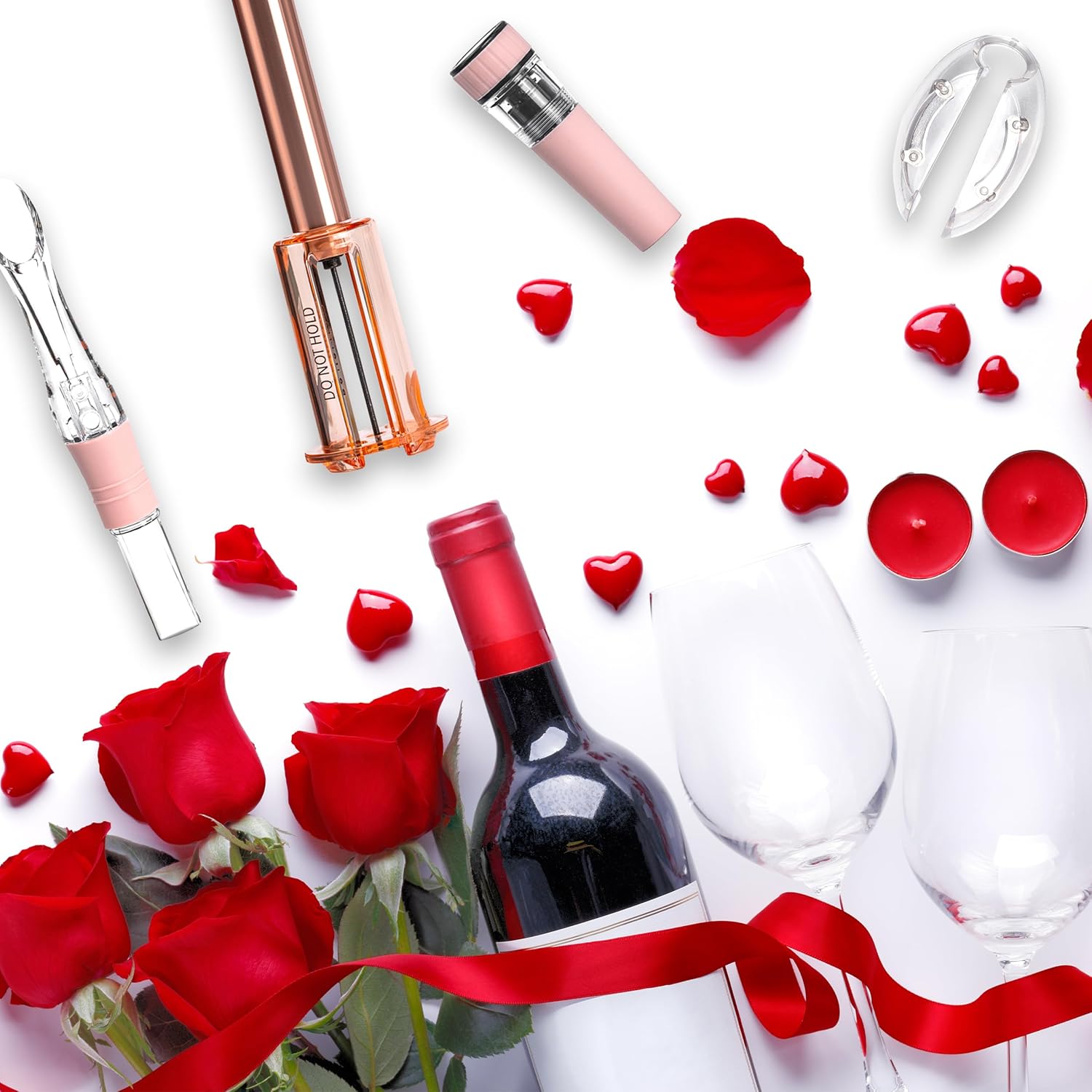 4-Piece Rose Gold Wine Opener Set