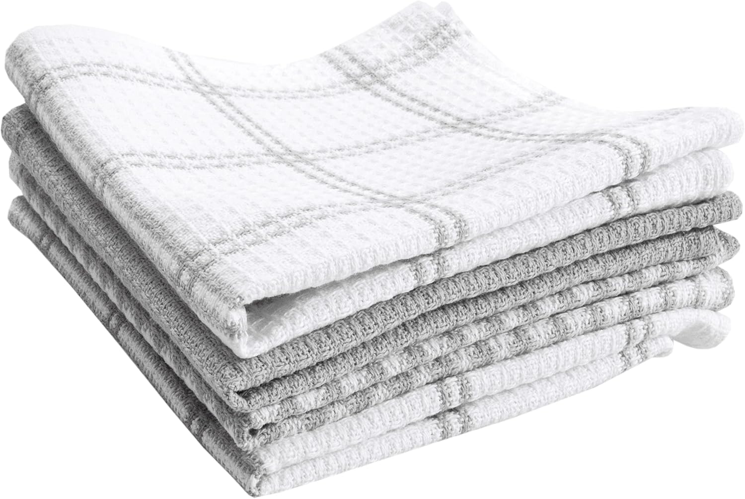 T-Fal Premium Waffle Dish Cloths 4-Pack Grey