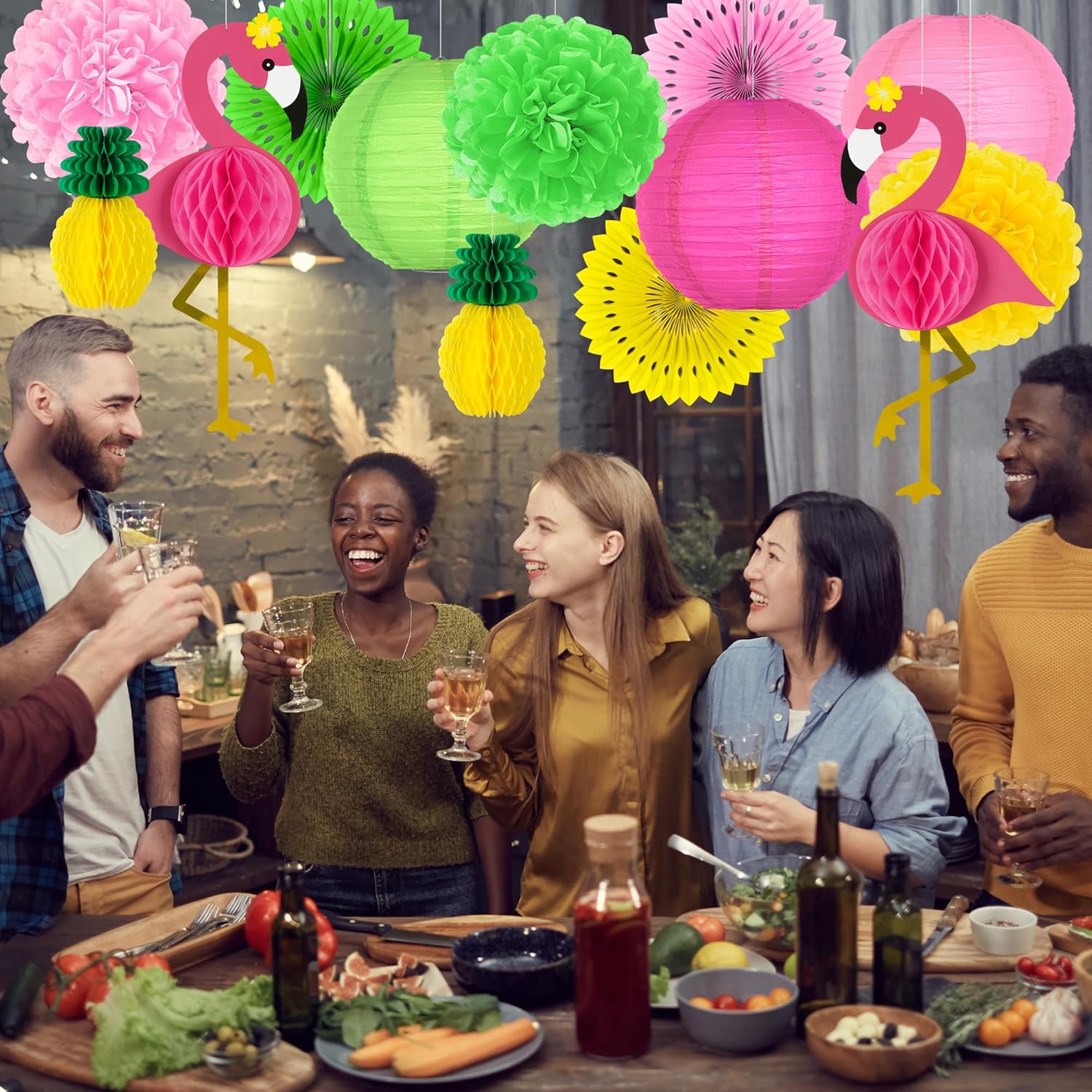 13PCS Hawaiian Party Decorations Set