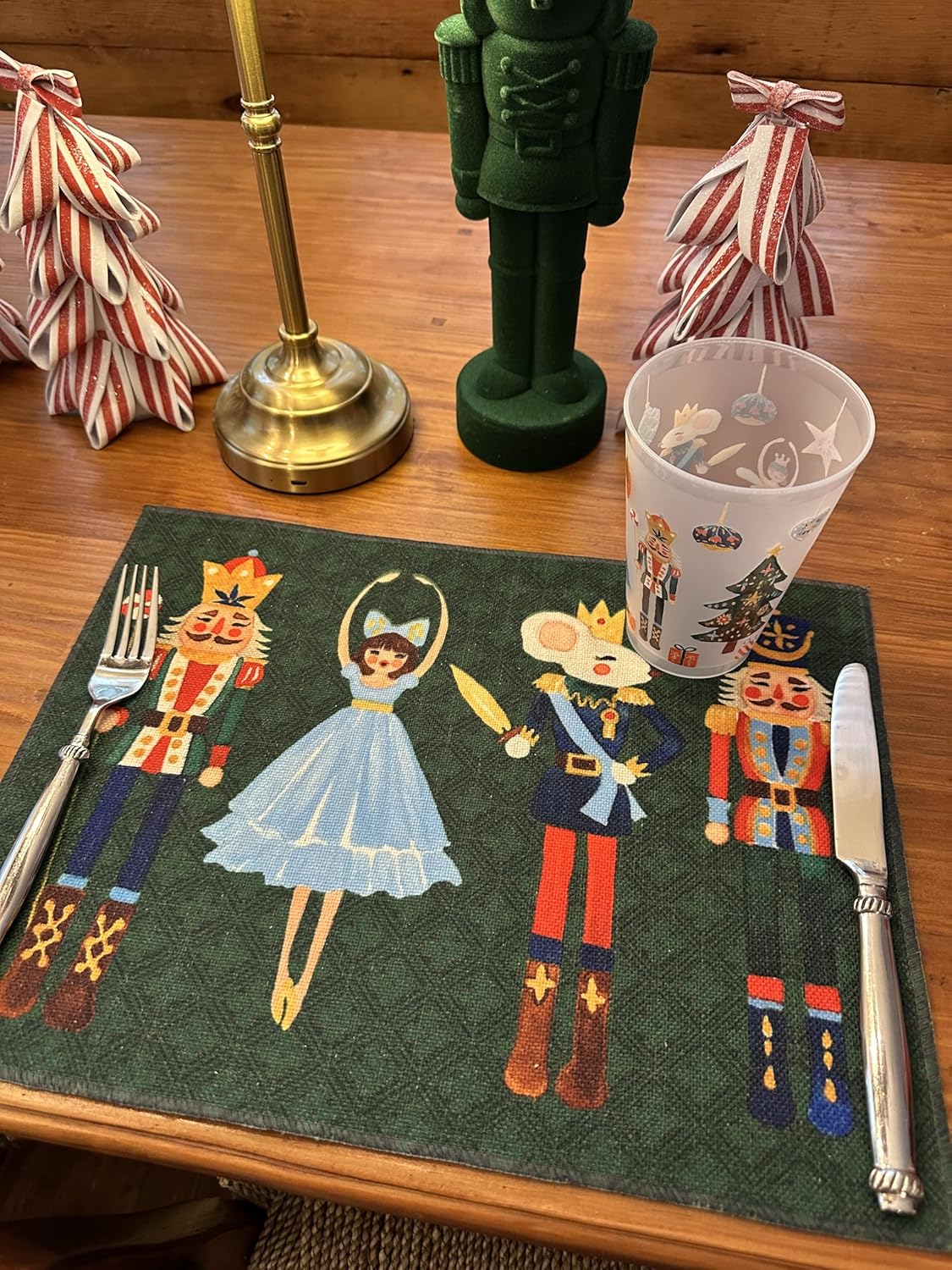Marye-Kelley Christmas Nutcracker Shatterproof Cups Set of 6