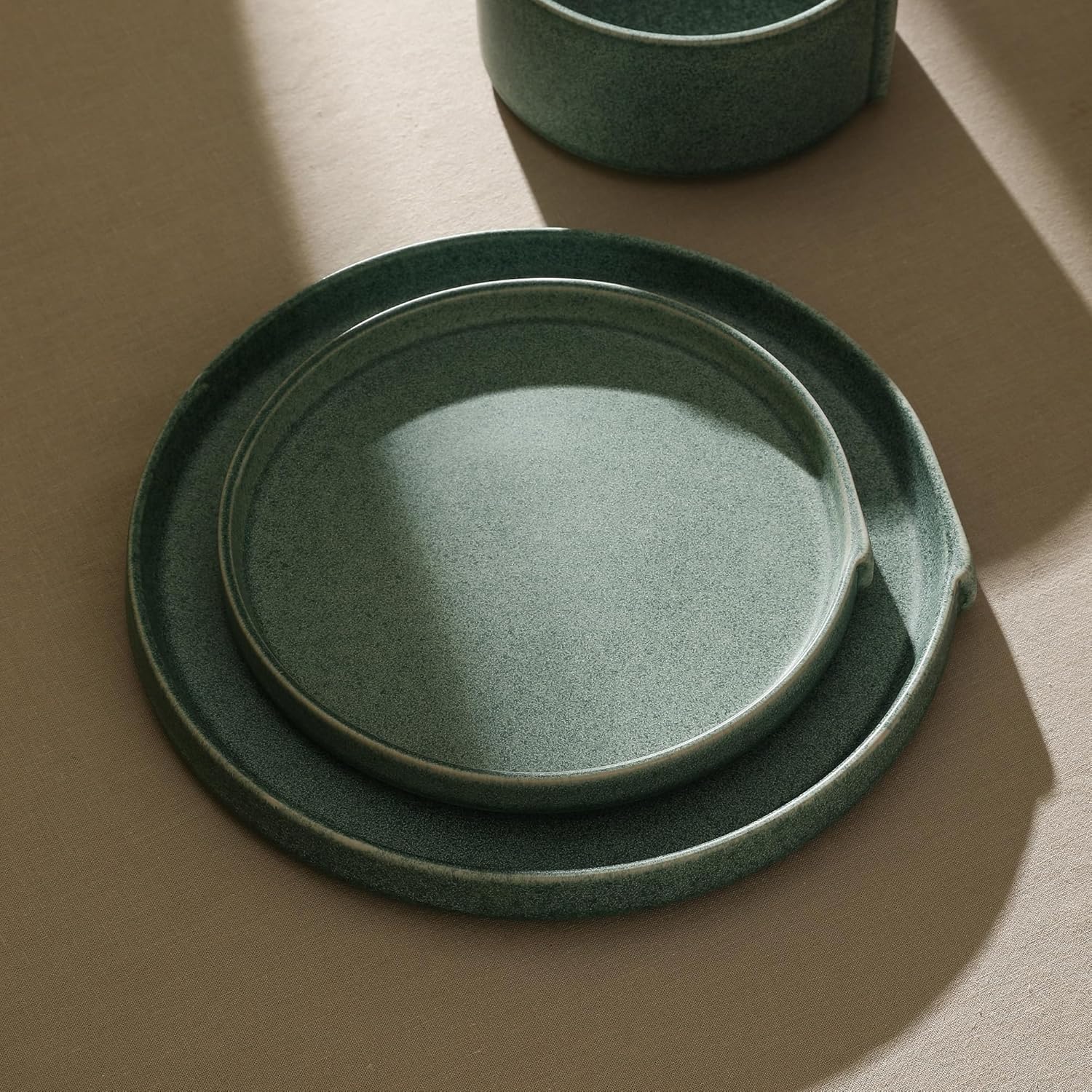 Stone Lain Bao 4-Piece Dinner Plate Set Green