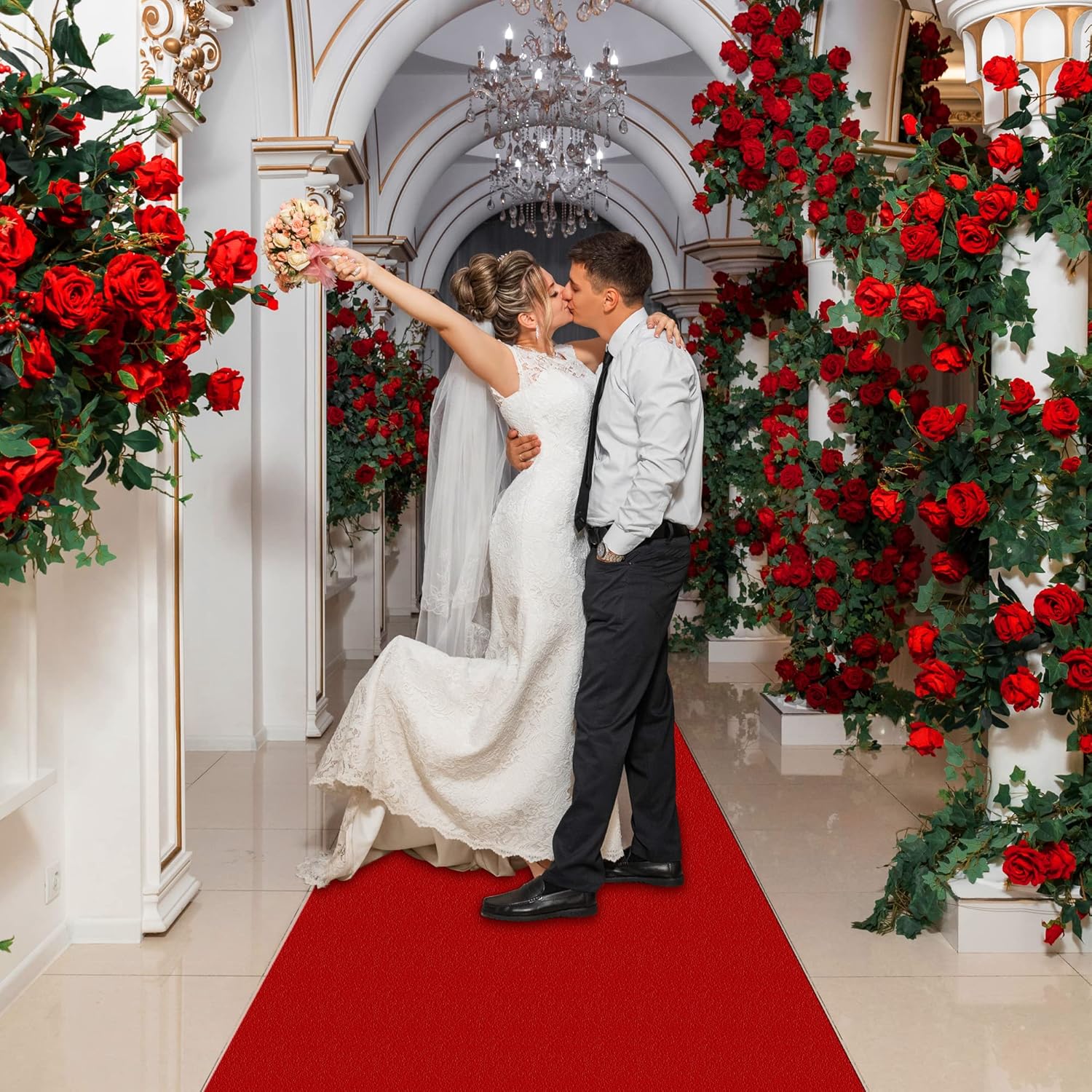 EZLucky Red Carpet Runner for Party and Events