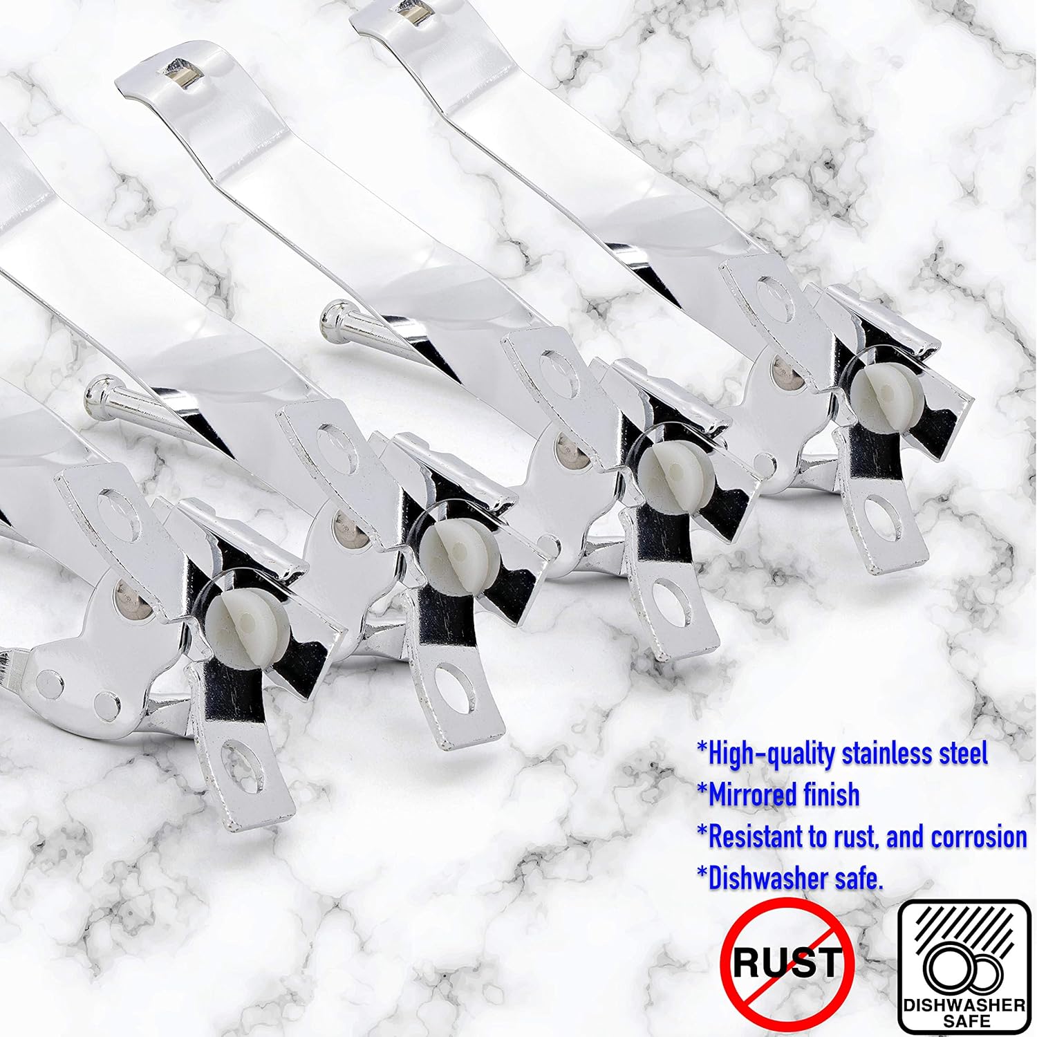 RamPro Nickel Plated Manual Can Opener Pack of 2