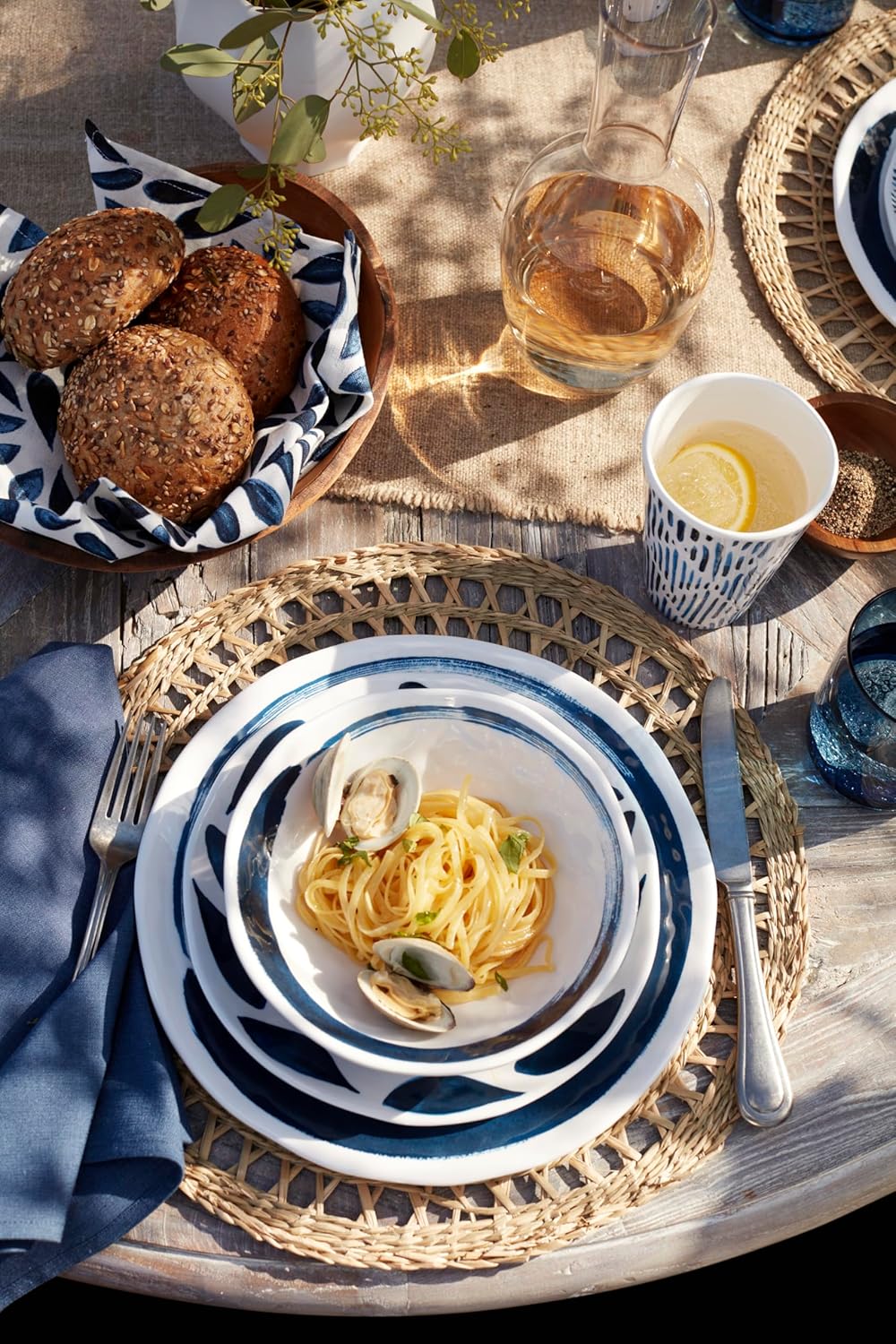 Lenox Blue Bay Melamine Dinnerware Set 20-Piece