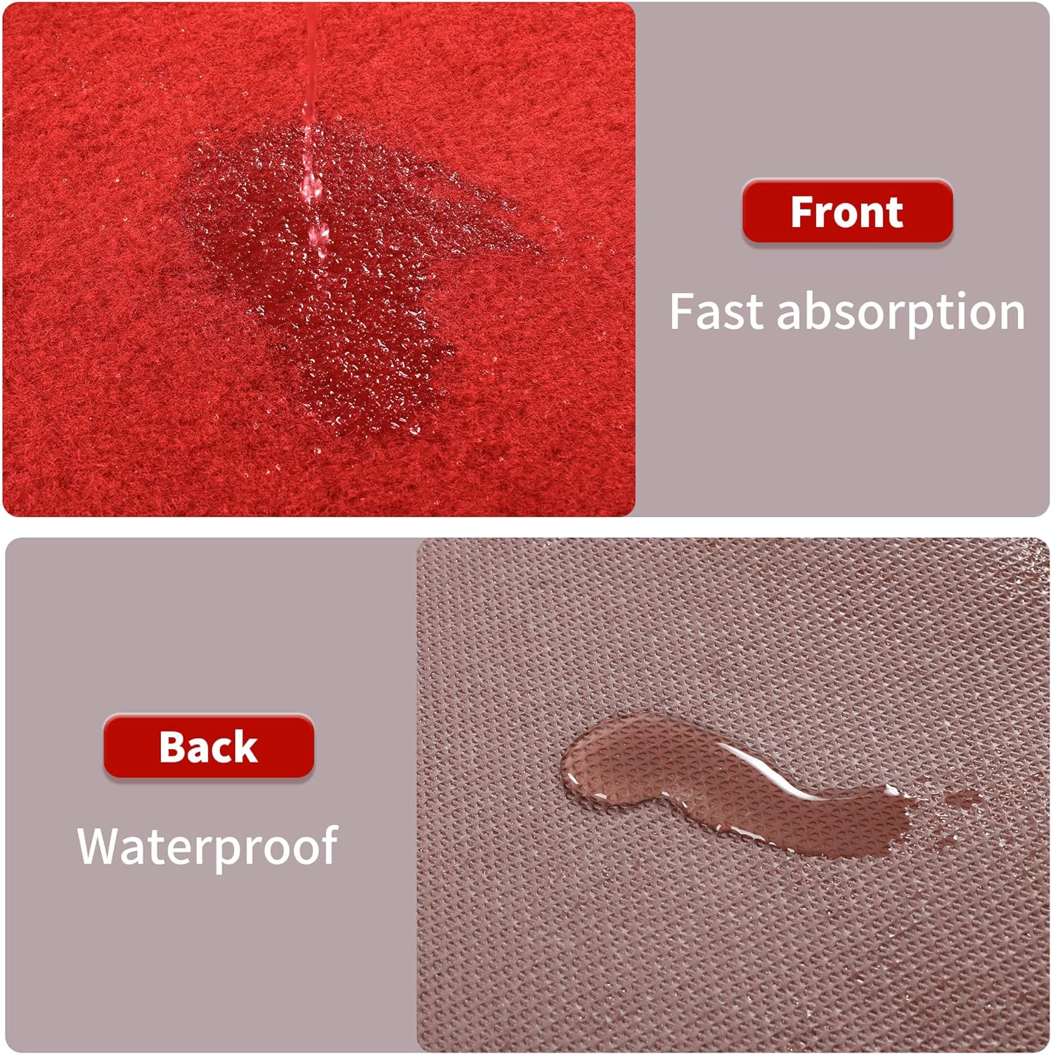 HOMBYS Extra Thick Red Carpet Runner 3x10 ft for Events