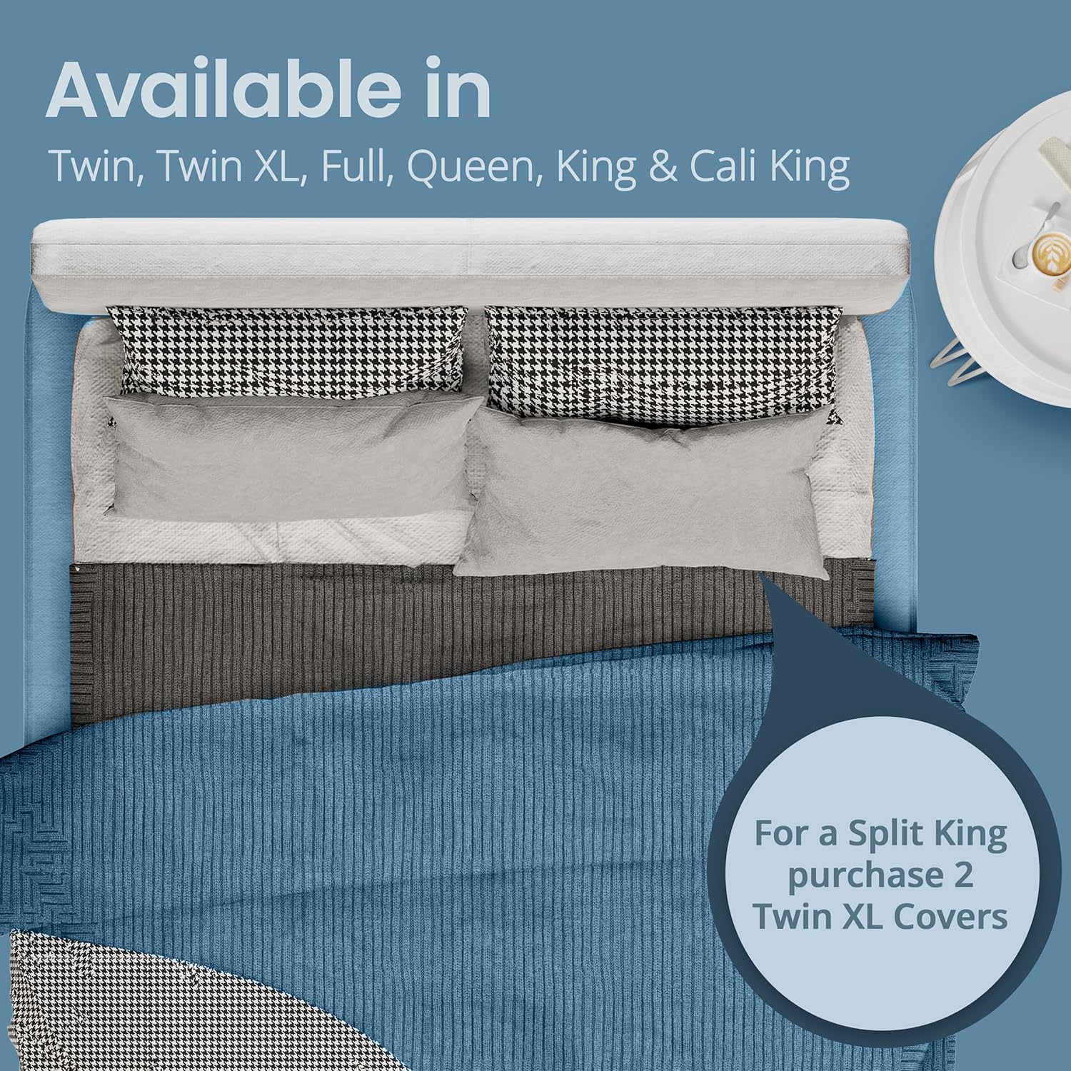 SafeRest Waterproof Queen Mattress Protector Fitted With Stretchable Pockets