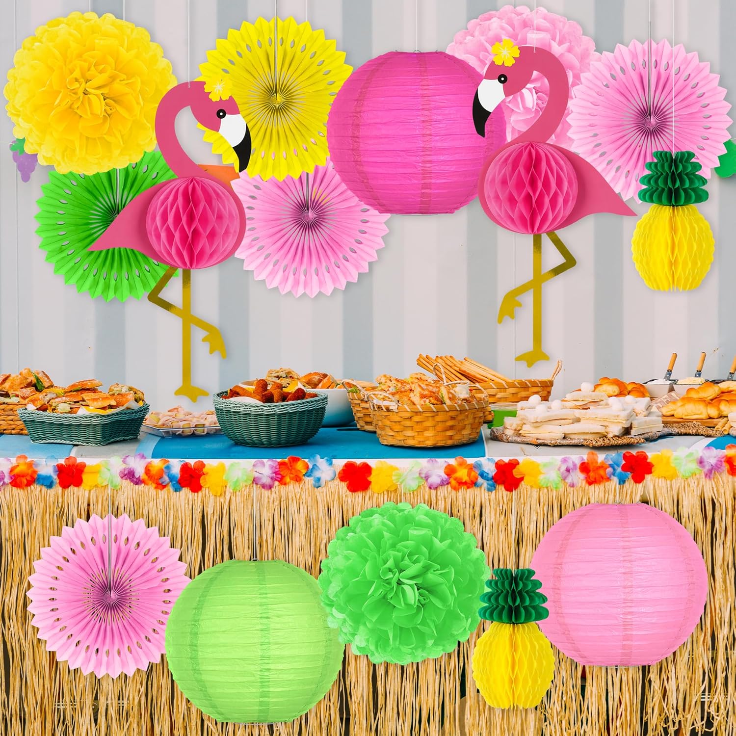 13PCS Hawaiian Party Decorations Set